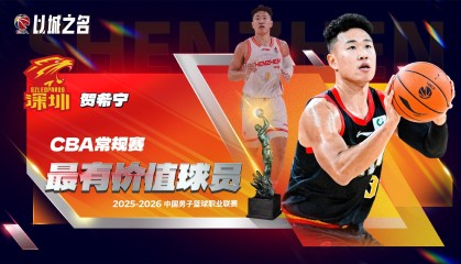 开云官网-官方：贺希宁当选本赛季CBA常规赛MVP